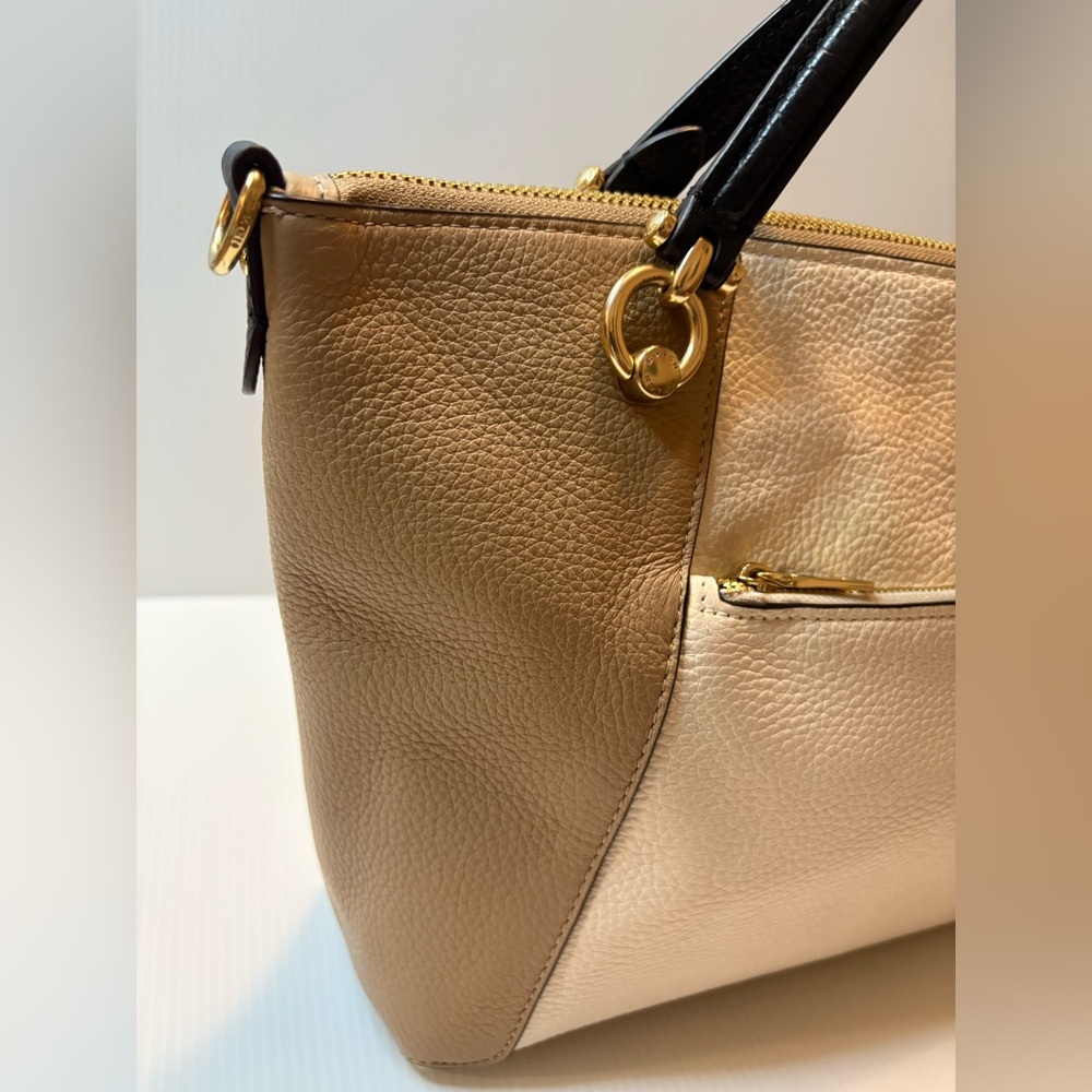 Coach Kacey Satchel Bag in Colorblock Hand Bag C6841- EUC - Picture 7 of 16